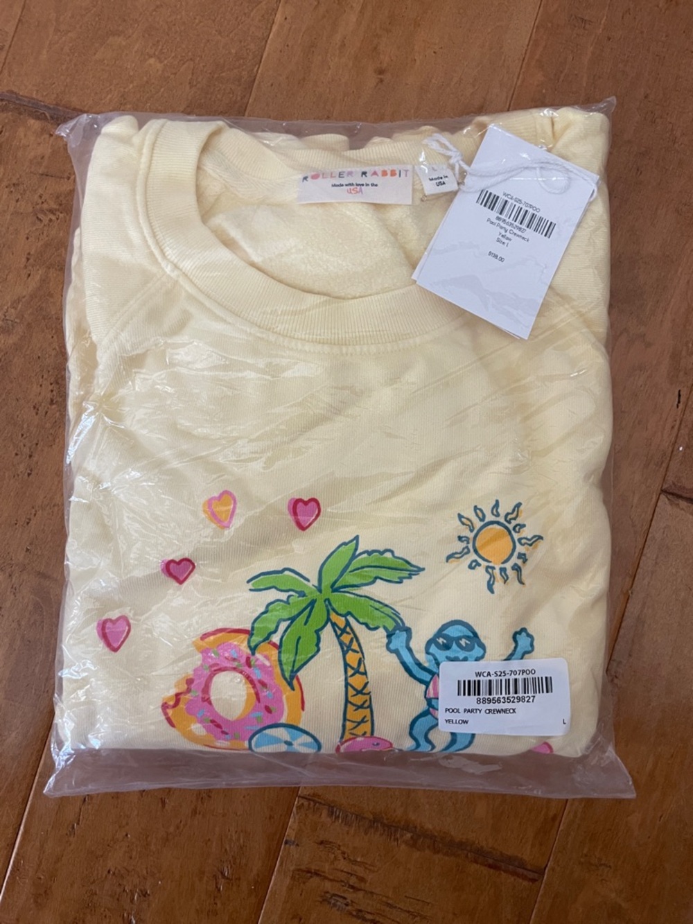 Roller rabbit pool party crewneck